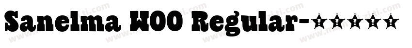 Sanelma W00 Regular字体转换